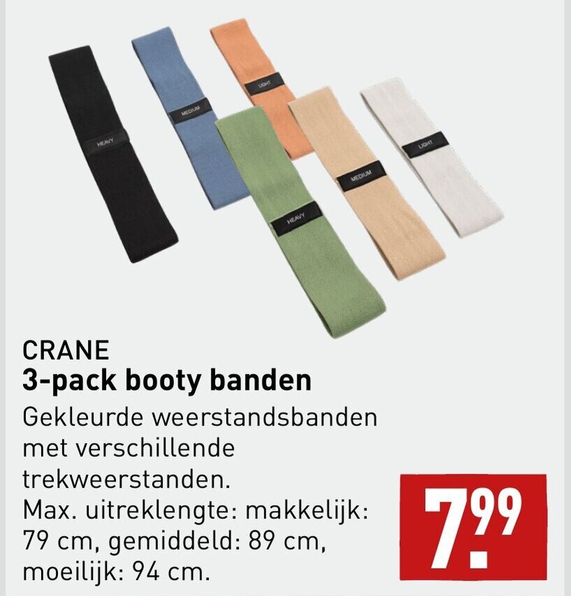 CRANE 3 Pack Booty Banden Aanbieding Bij ALDI