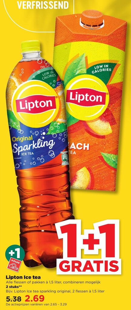 Lipton Ice Tea Alle Flessen Of Pakken Liter Combineren Mogelijk