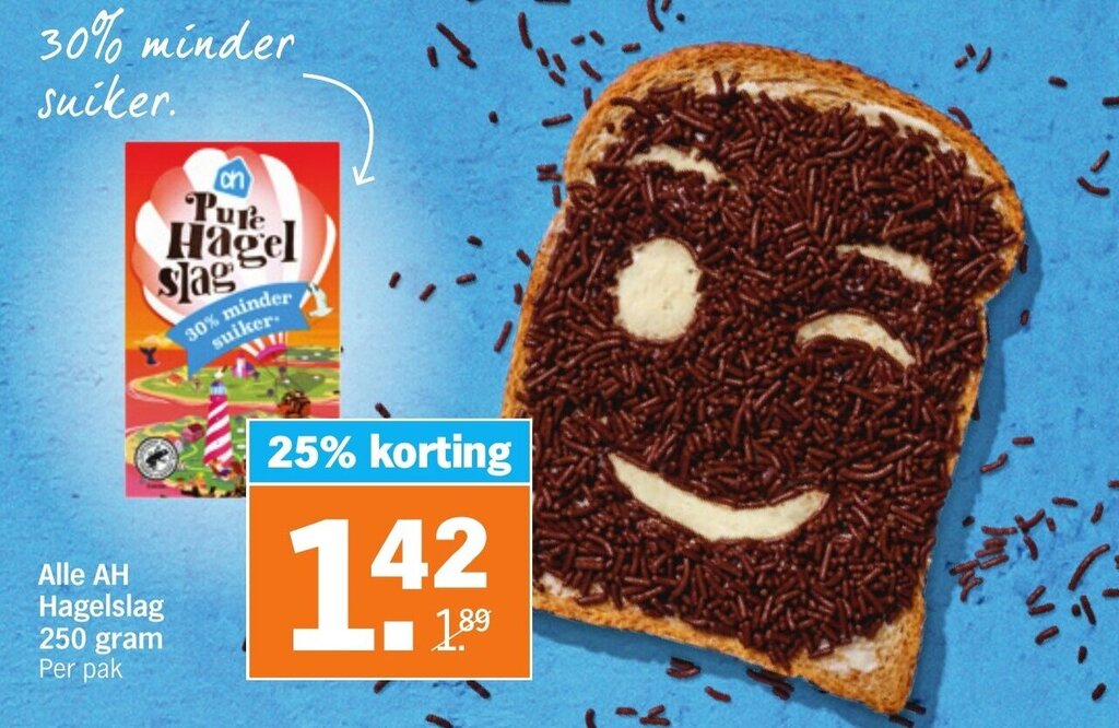 Alle AH Hagelslag 250 Gram Per Pak Aanbieding Bij Albert Heijn