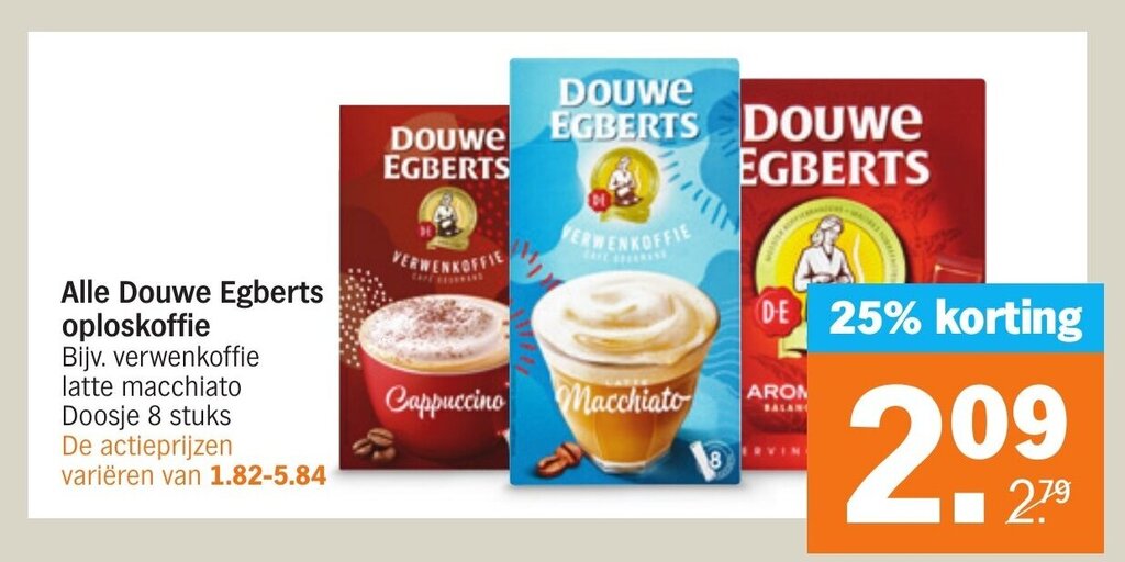 Alle Douwe Egberts Oploskoffie Aanbieding Bij Albert Heijn