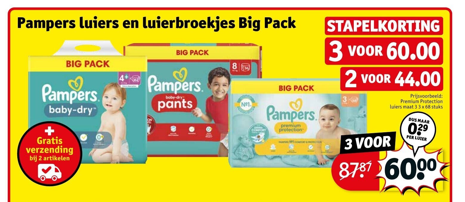 Pampers Luiers En Luierbroekjes Big Pack Aanbieding Bij Kruidvat