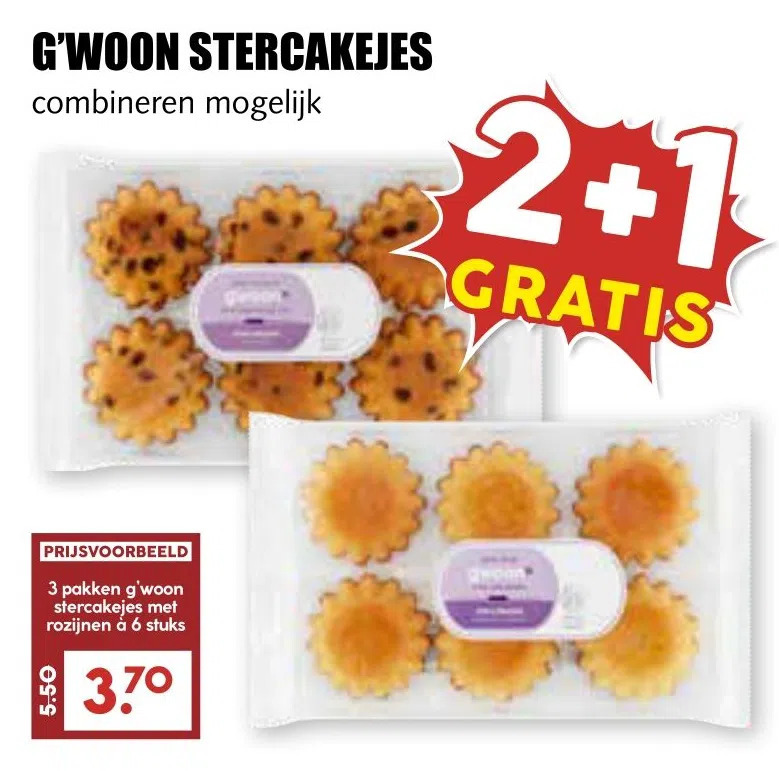 G Woon Stercakejes Aanbieding Bij Mcd Supermarkt