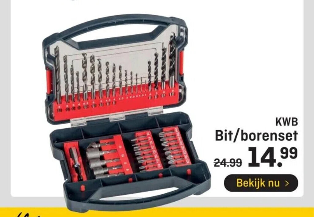 Kwb Bit Borenset Aanbieding Bij Hubo