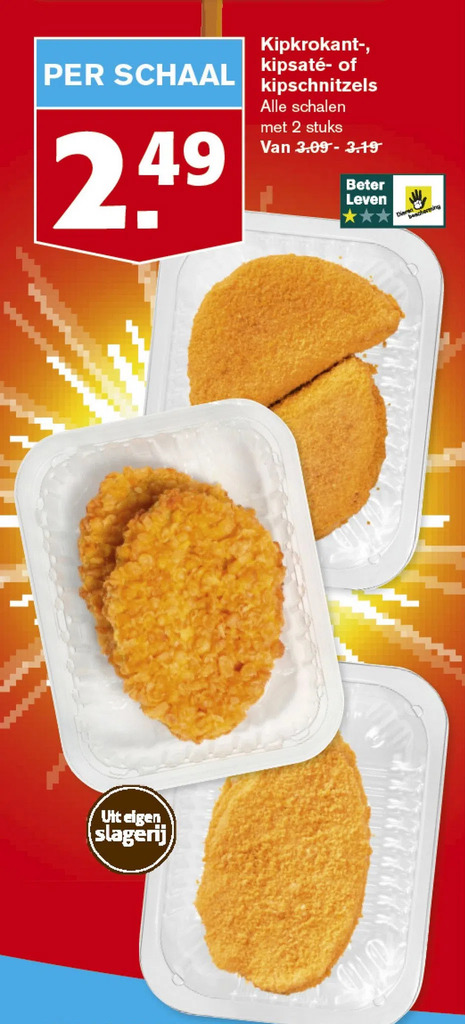 Kipkrokant Kipsat Of Kipschnitzels Aanbieding Bij Hoogvliet