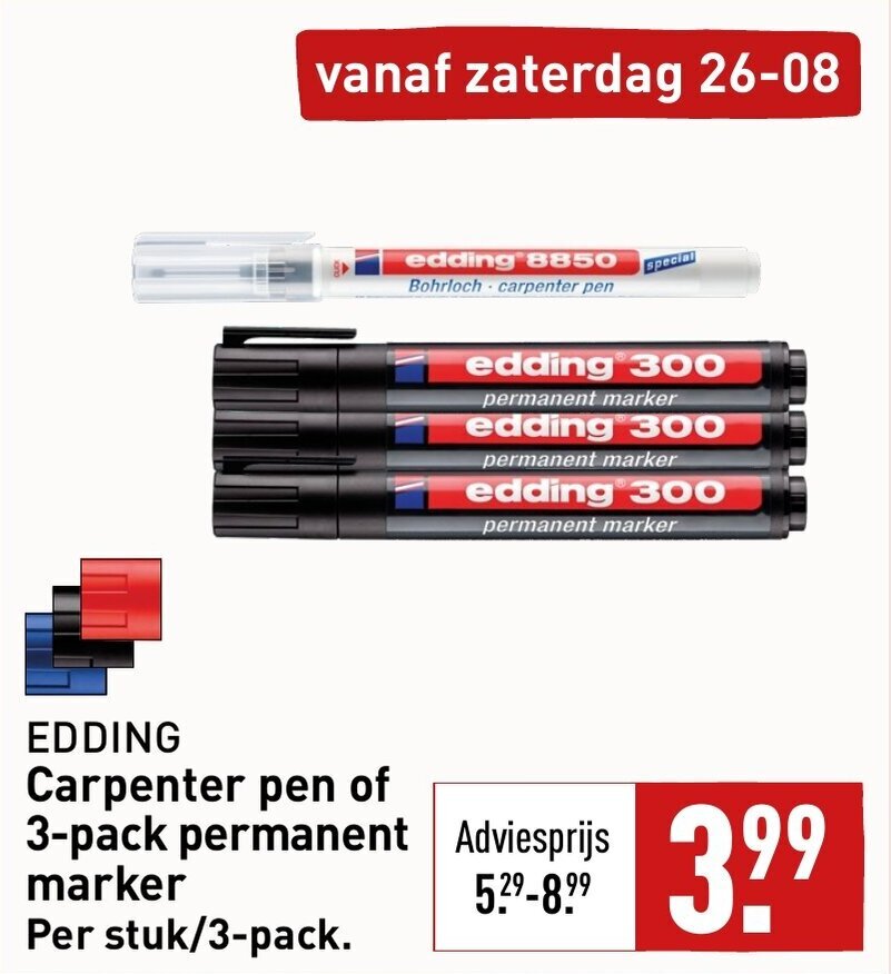 Carpenter Pen Of Permanent Marker Aanbieding Bij ALDI