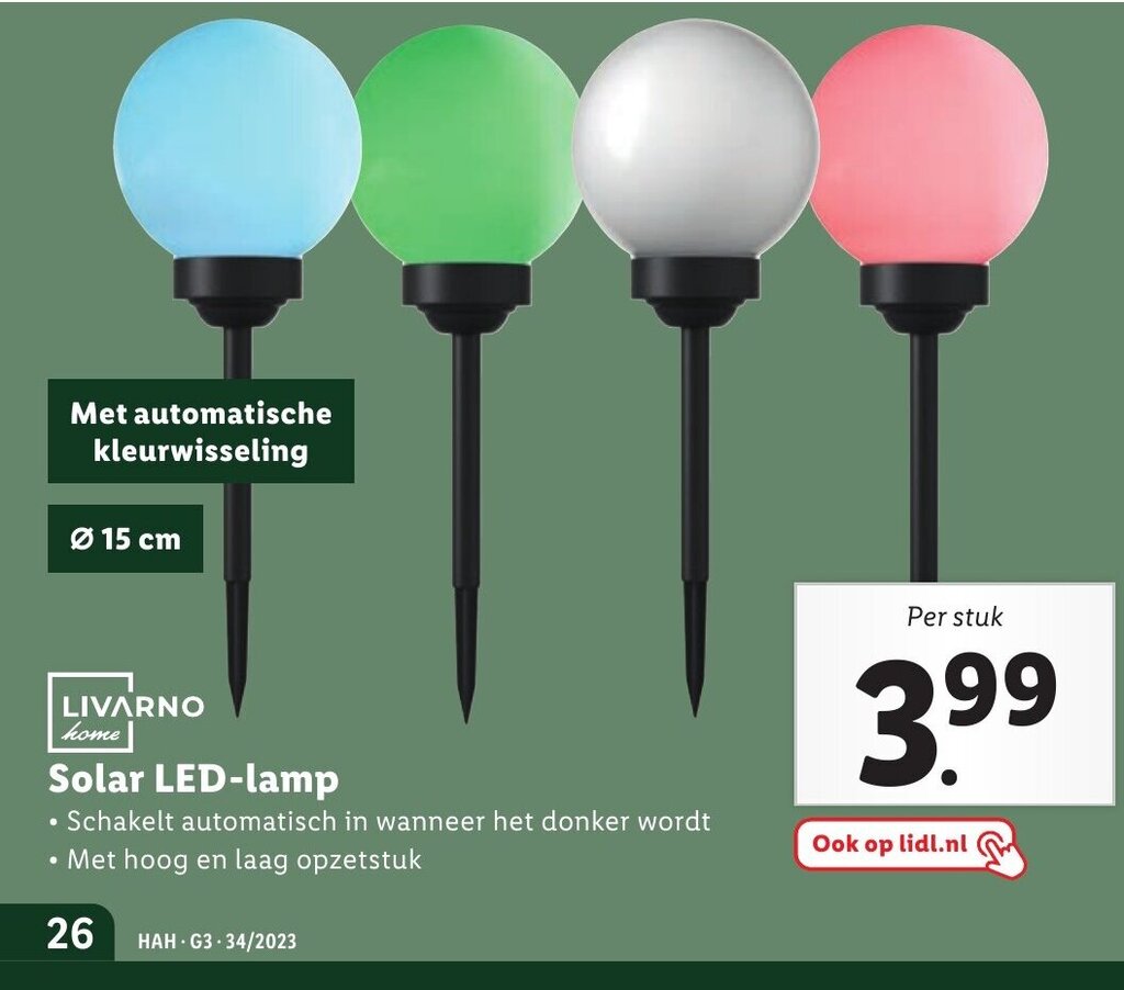 Livarno Home Solar Led Lamp Aanbieding Bij Lidl