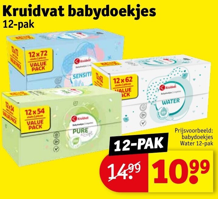 Kruidvat Babydoekjes Pak Aanbieding Bij Kruidvat