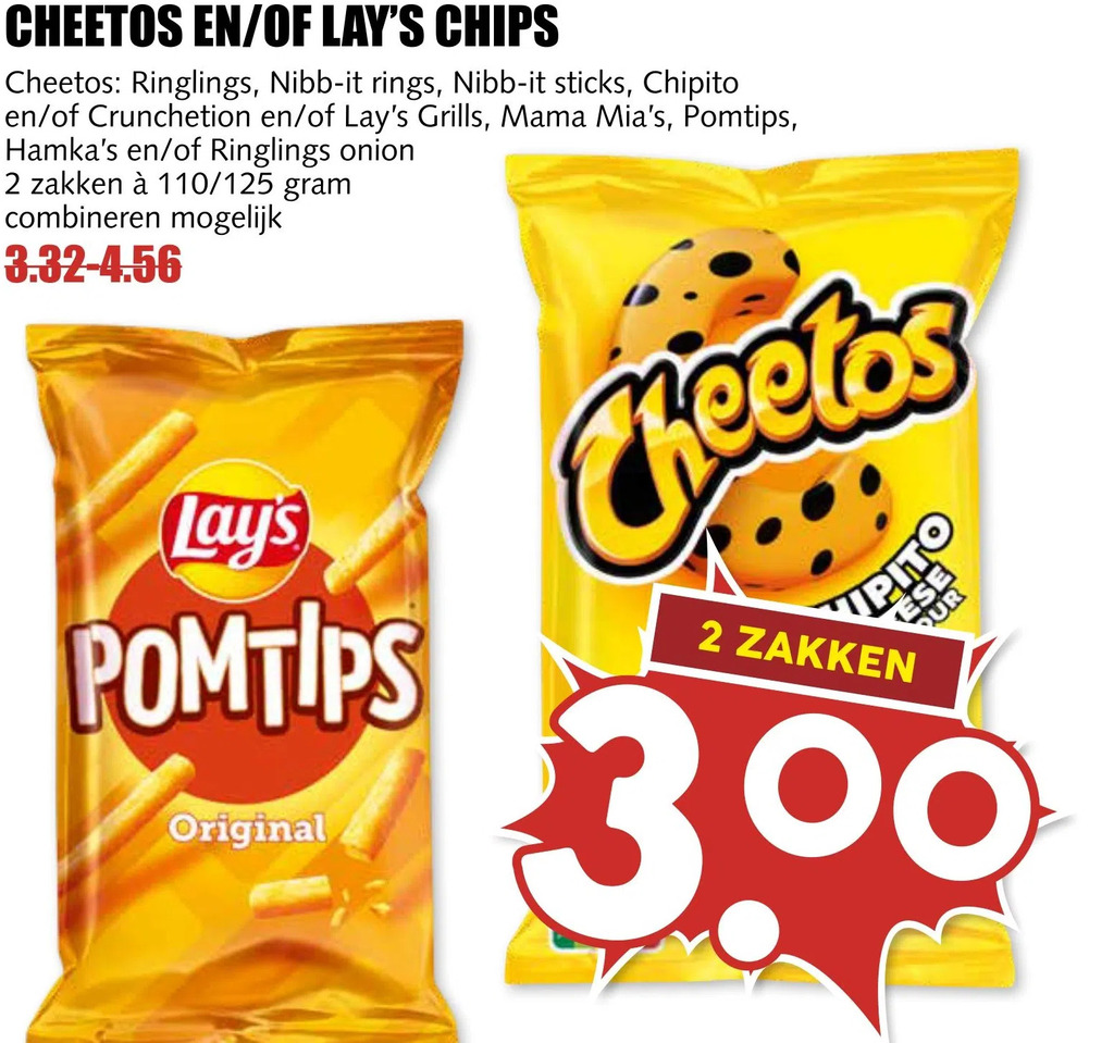 Cheetos En Of Lay S Chips Aanbieding Bij MCD Supermarkt