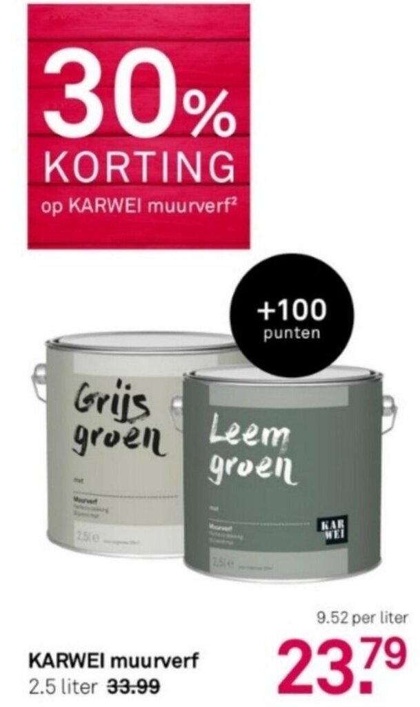 KARWEI Muurverf 2 5 Liter Aanbieding Bij Karwei