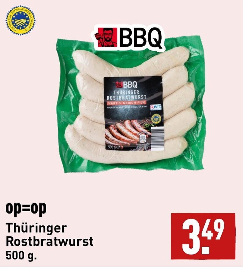 Thüringer Rostbratwurst 500 g aanbieding bij ALDI