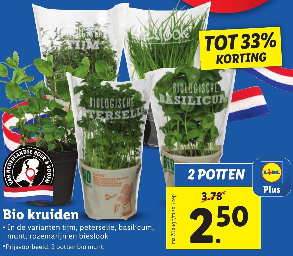 Bio Kruiden Aanbieding Bij Lidl