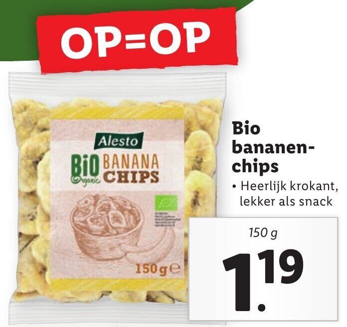 Bio Bananen Chips G Aanbieding Bij Lidl