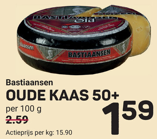 Bastiaansen OUDE KAAS 50 100g Aanbieding Bij Ekoplaza