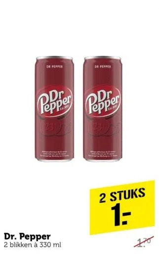 Dr Pepper Aanbieding Bij Coop