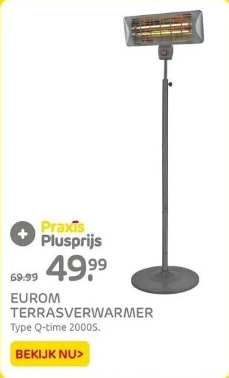 Eurom Terrasverwarmer Aanbieding Bij Praxis