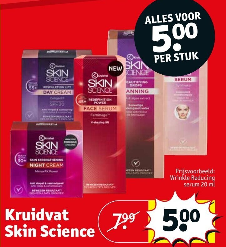 Kruidvat Skin Science Aanbieding Bij Kruidvat