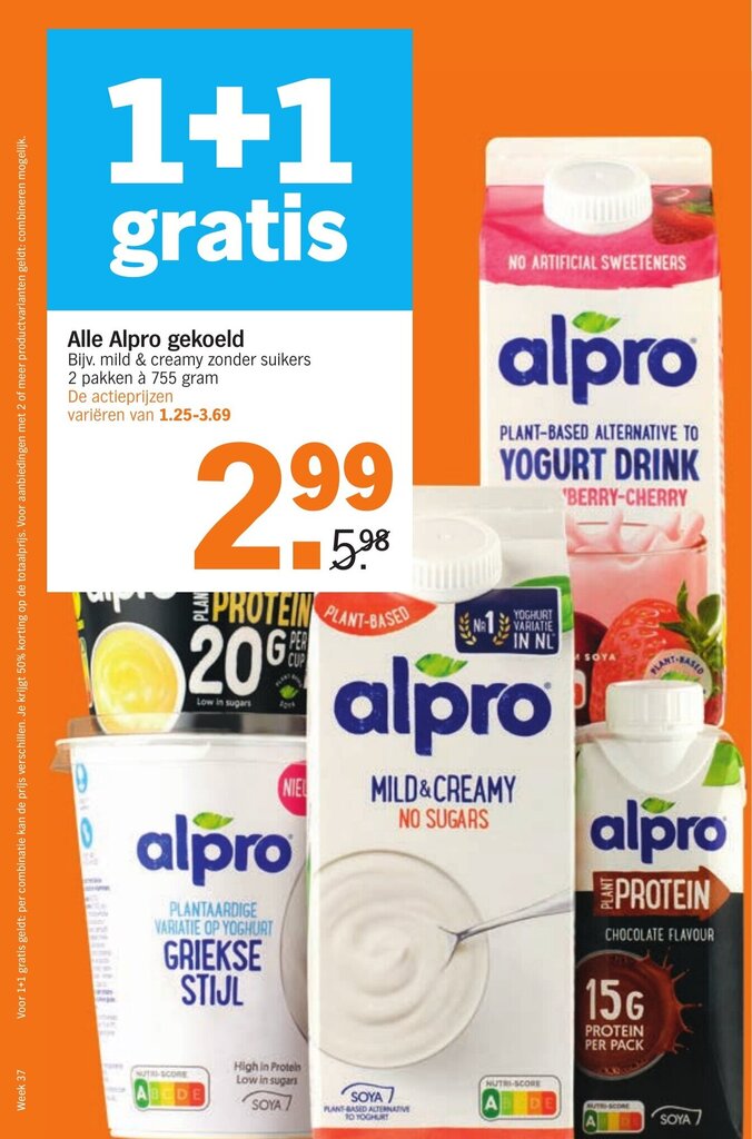 Alle Alpro Gekoeld Aanbieding Bij Albert Heijn