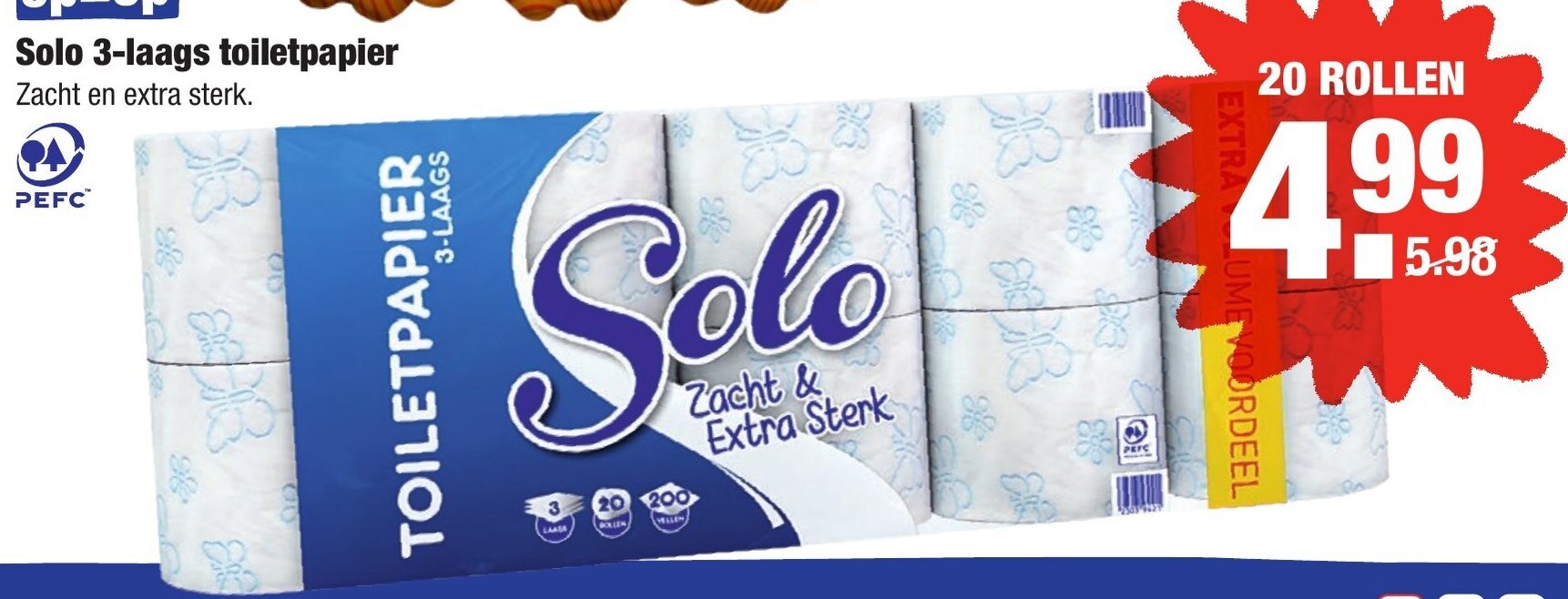 Solo Laags Toiletpapier Rollen Aanbieding Bij Aldi