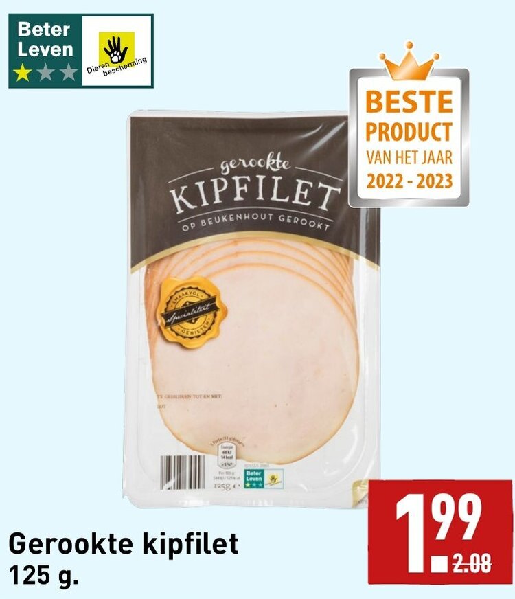 Gerookte Kipfilet 125g Aanbieding Bij ALDI