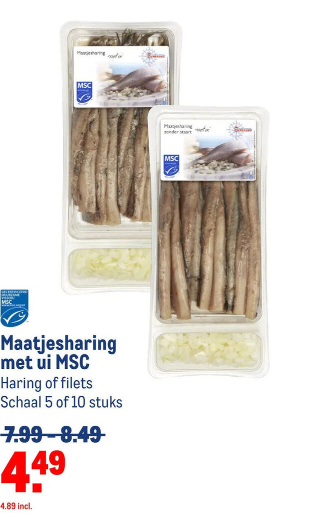 Maatjesharing Met Ui Msc Aanbieding Bij Makro