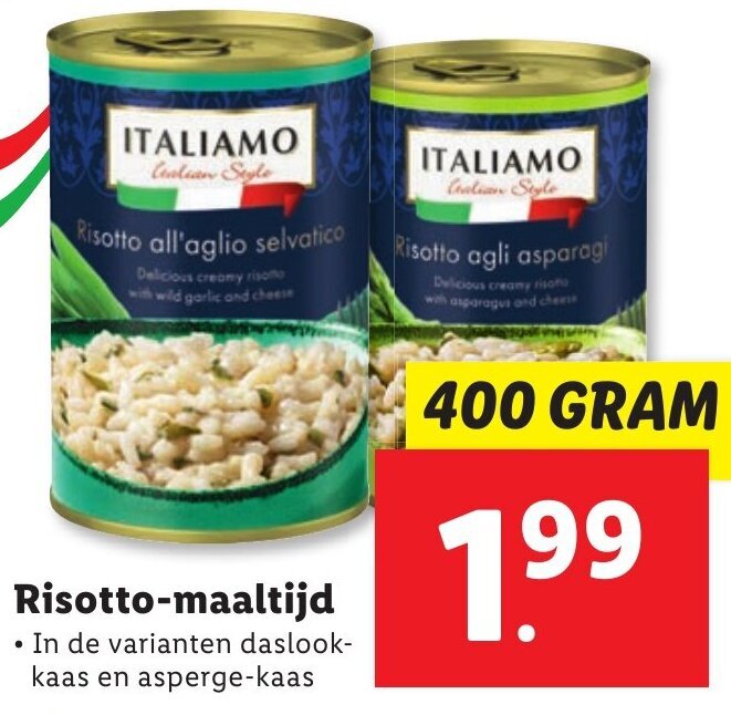 Risotto Maaltijd G Aanbieding Bij Lidl