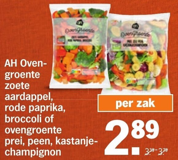 Ah Ovengroente Zoete Aardappel Rode Paprika Broccoli Of Ovengroente