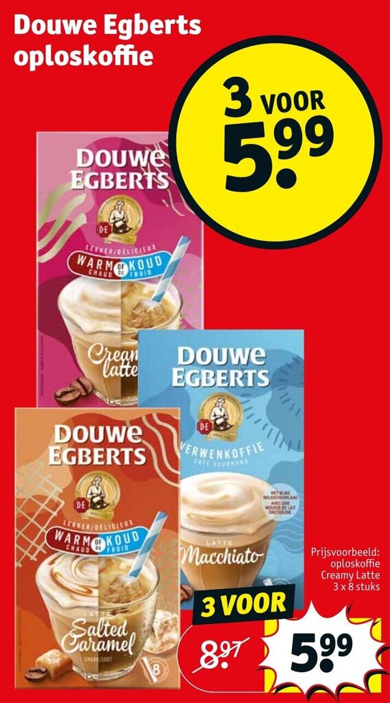 Douwe Egberts Oploskoffie Aanbieding Bij Kruidvat