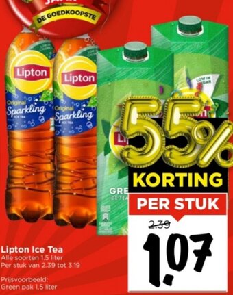 Lipton Ice Tea 1 5 Liter Aanbieding Bij Vomar Voordeelmarkt