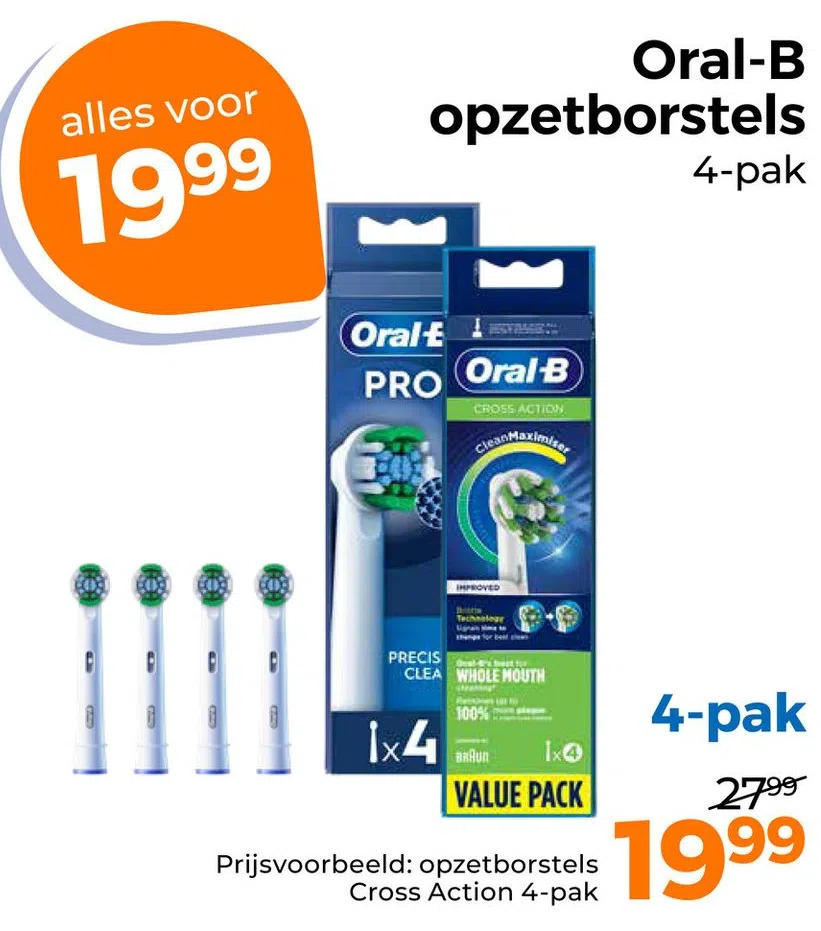 Oral B Opzetborstels Aanbieding Bij Trekpleister