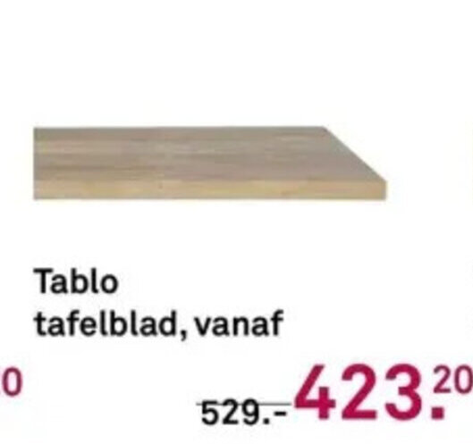 Tablo Tafelblad Vanaf Aanbieding Bij Karwei