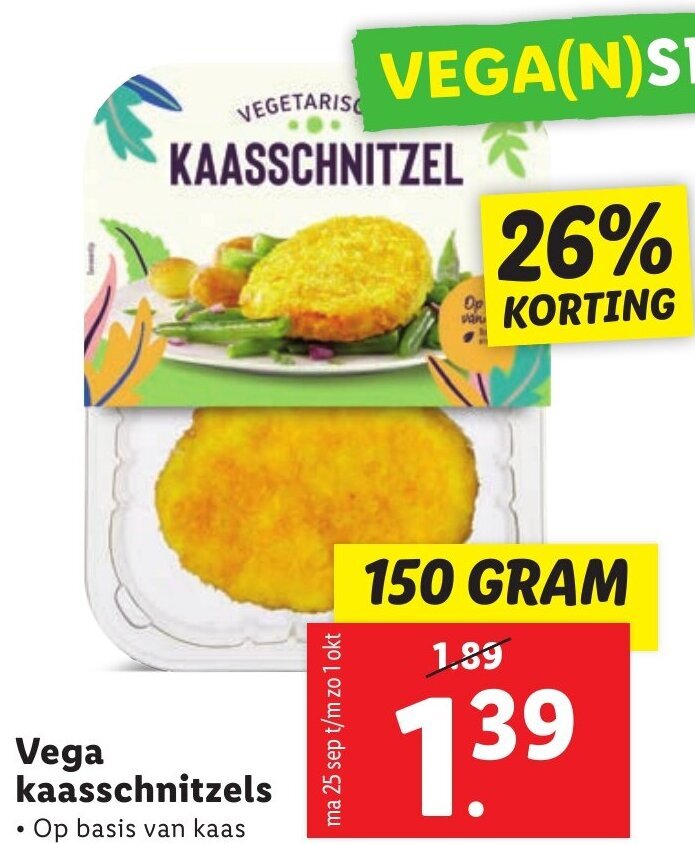 Vega Kaasschnitzels G Aanbieding Bij Lidl