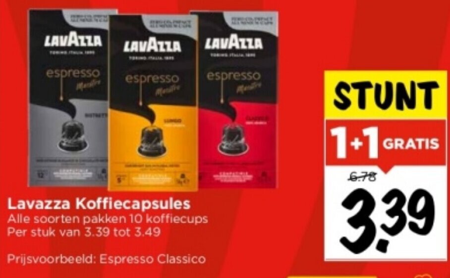 Lavazza Koffiecapsules Aanbieding Bij Vomar