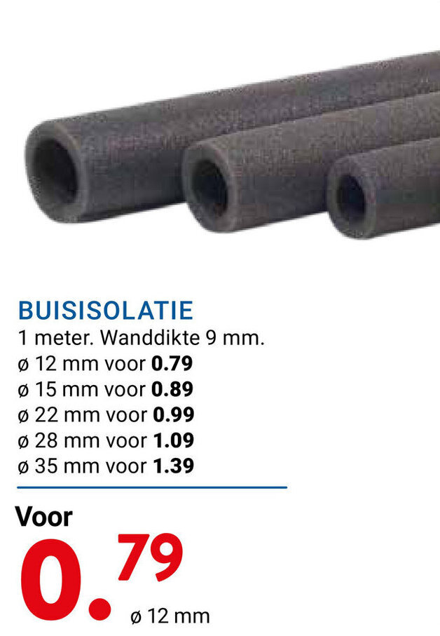 Buisisolatie Meter Aanbieding Bij Kluswijs