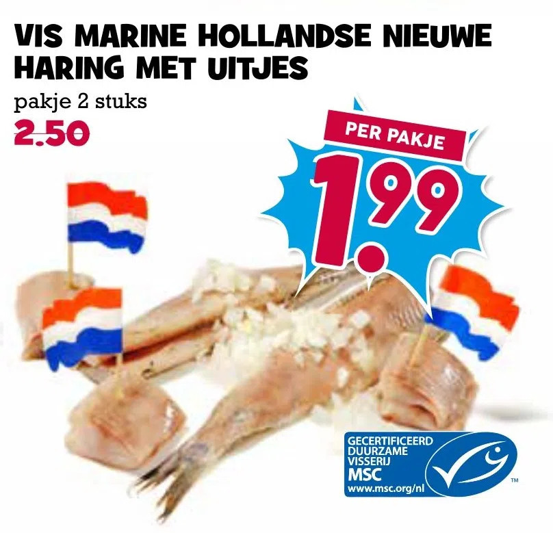 Vis Marine Hollandse Nieuwe Haring Met Uitjes Aanbieding Bij Boon S Markt