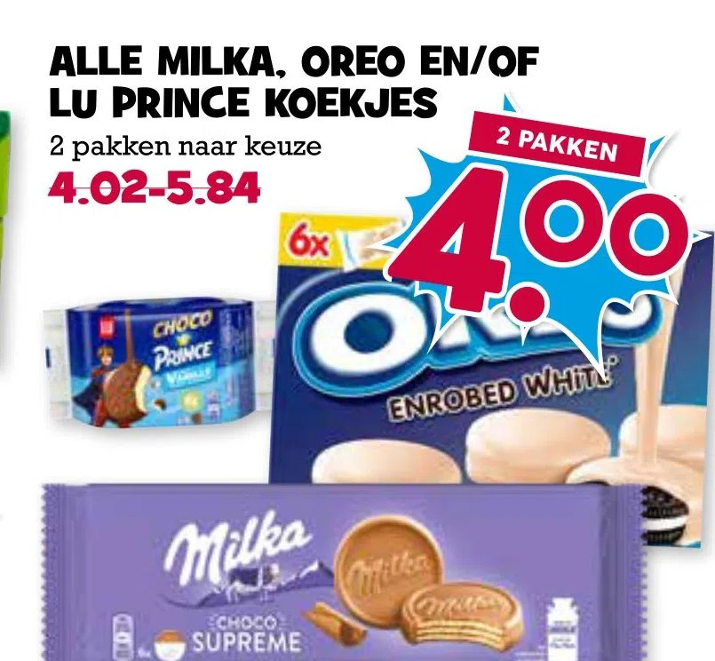 Alle Milka Oreo En Of Lu Prince Koekjes Aanbieding Bij Boon S Markt