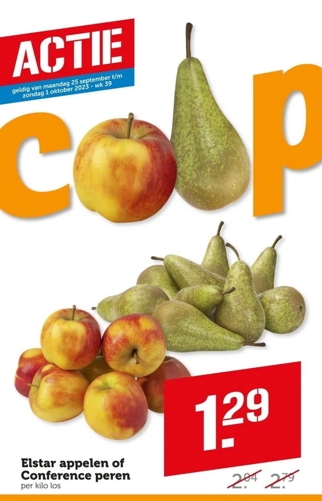 Elstar Appelen Of Conference Peren Per Kilo Los Aanbieding Bij Coop