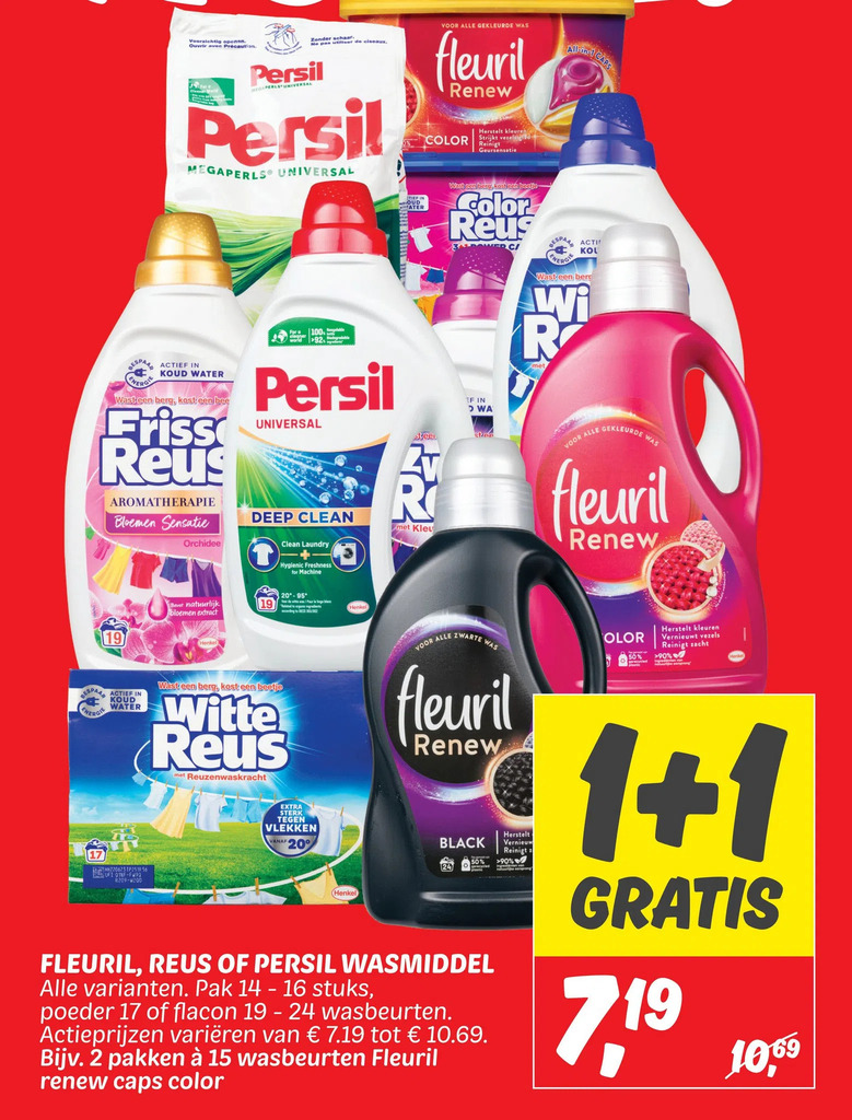 Fleuril Reus Of Persil Wasmiddel Gratis Aanbieding Bij Dekamarkt