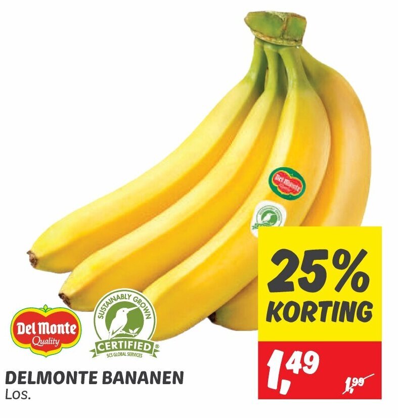 Delmonte Bananen Aanbieding Bij Dekamarkt