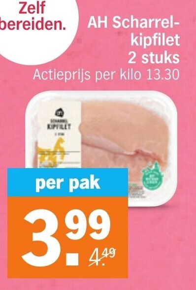 AH Scharrel Kipfilet Aanbieding Bij Albert Heijn