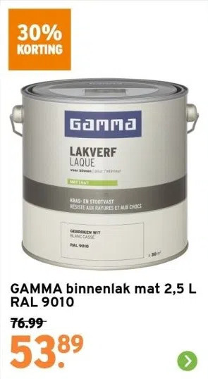 Gamma Binnenlak Mat L Ral Aanbieding Bij Gamma