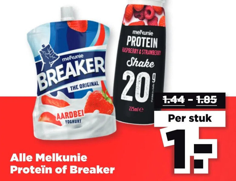 Alle Melkunie Proteïn of Breaker aanbieding bij PLUS