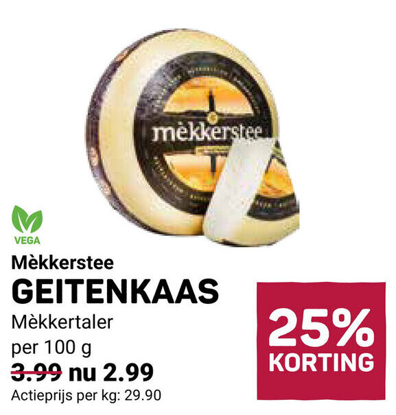 M Kkerstee Geitenkaas Aanbieding Bij Ekoplaza