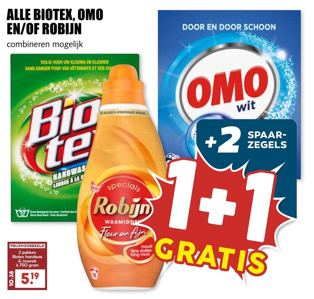 Alle Biotex Omo En Of Robijn Aanbieding Bij De Boerenschuur