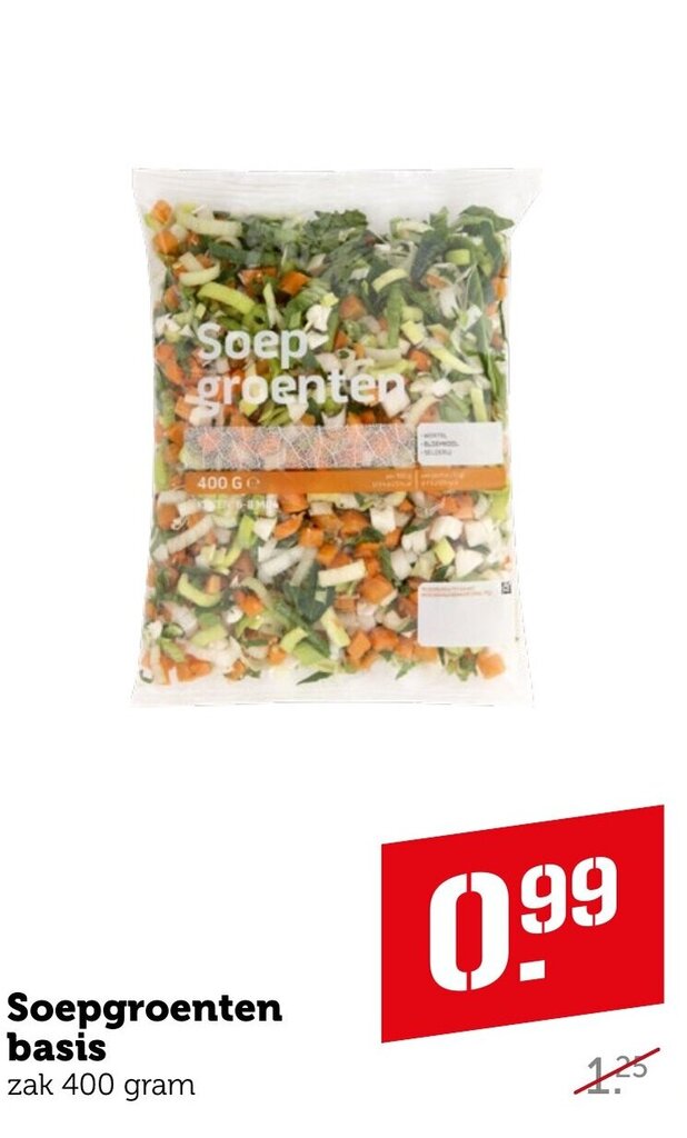 Soepgroenten Basis Zak Gram Aanbieding Bij Coop