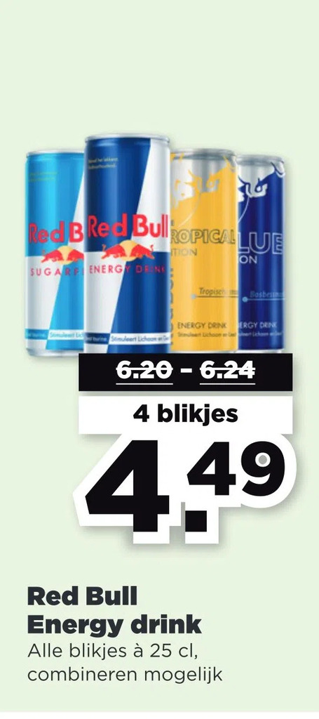 Red Bull Energy Drink Aanbieding Bij Plus