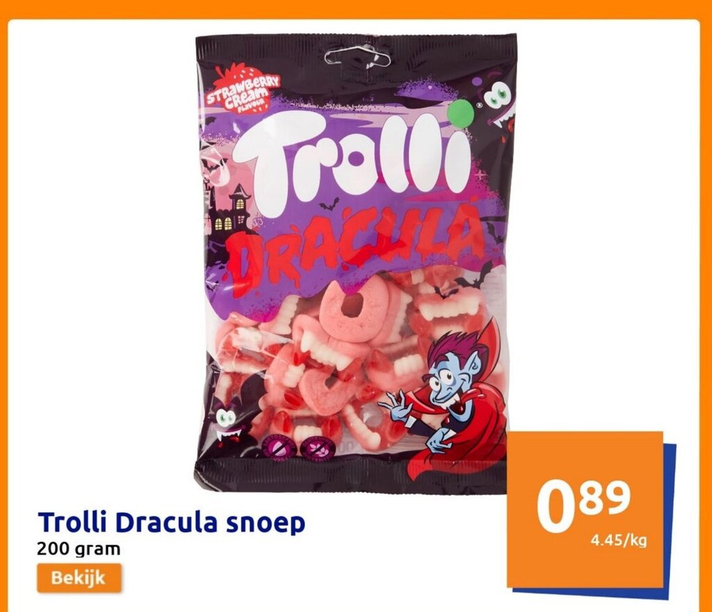 Trolli Dracula Snoep 200 Gram Aanbieding Bij Action