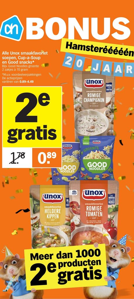 Alle Unox Smaakfavoriet Soepen Cup A Soup En Good Snacks E Gratis