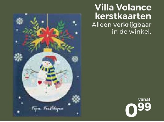 Villa Volance Kerstkaarten Aanbieding Bij Trekpleister