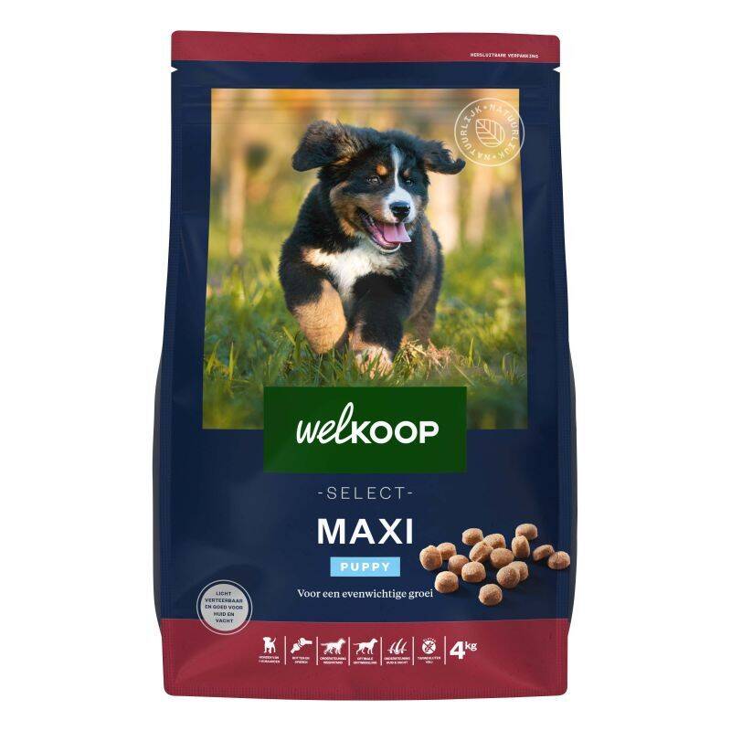 Welkoop Select Puppy Maxi Krokante Brokken Hondenvoer 4 Kg