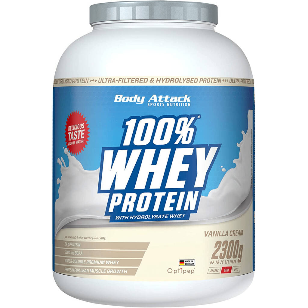 100 Whey Protein 2300g Vanilla Cream Aanbieding Bij Bodylab